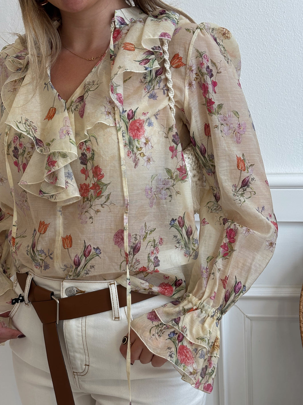 Souvenir - Blusa in mussola a fiorellini