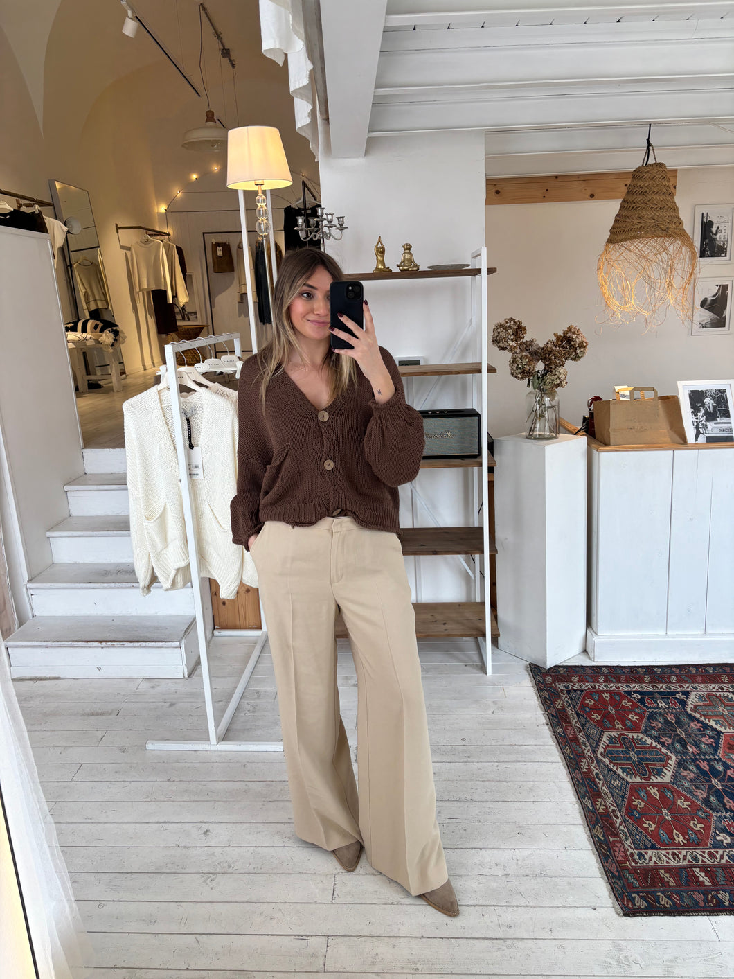Haveone - Pantalone sartoriale sabbia